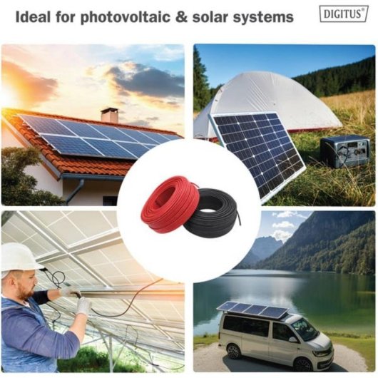 Cavo diestensione solare Digitus 4 mm2 3 m MC4