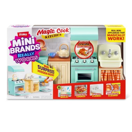 Juego de cocina ZURU Mini Brands 77858 Multicolor para 8 años