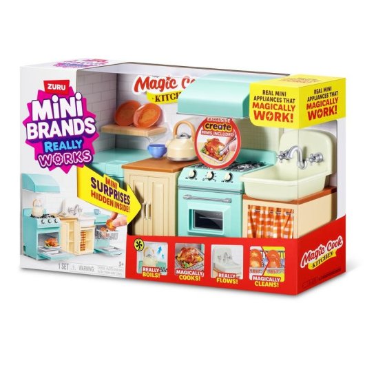 Juego de cocina ZURU Mini Brands 77858 Multicolor para 8 años