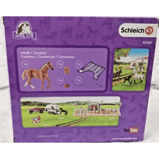 Conjunto Schleich Horse Club 42360 Estábulo de Cavalos Multicolorido