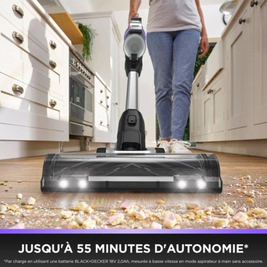 Aspirateur sans Fil Black+Decker Powerseries Premier 18V 55 min Anti-emmêlement Animaux