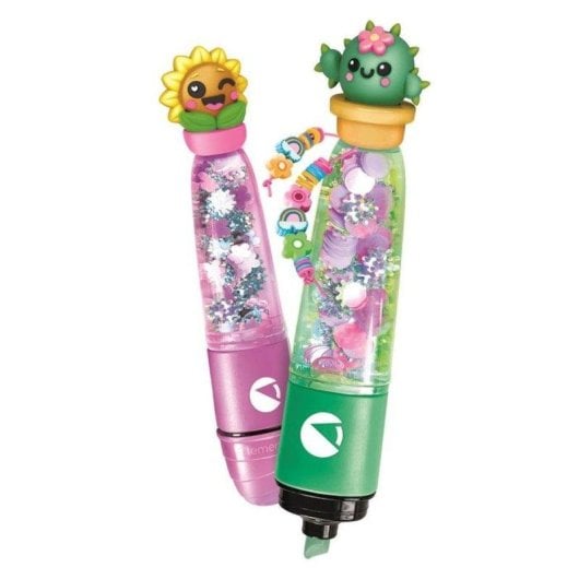 Kit di manualita Clementoni Creer Fluos Garden Diy per 2 pennarelli fluoresc