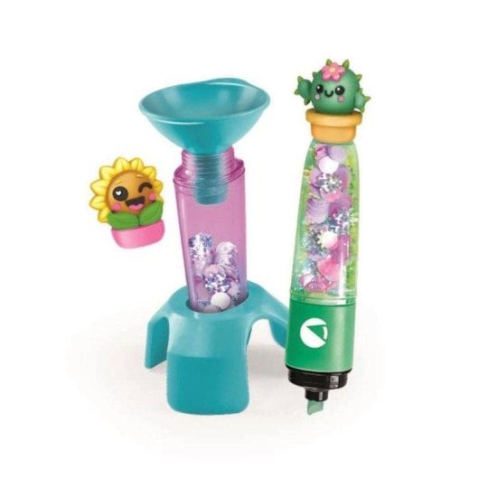 Kit di manualita Clementoni Creer Fluos Garden Diy per 2 pennarelli fluoresc