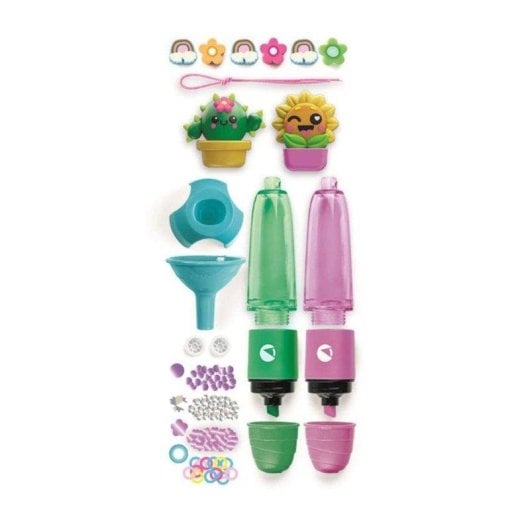 Kit di manualita Clementoni Creer Fluos Garden Diy per 2 pennarelli fluoresc