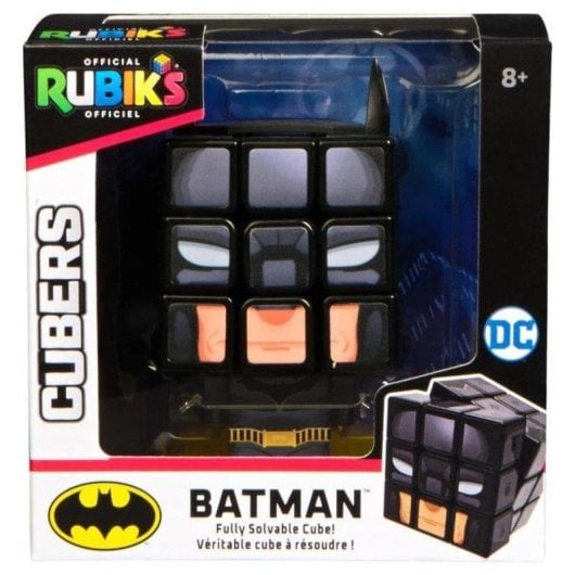 Cubo Rubik 3x3 Spin Master Batman avec Oreilles et Support