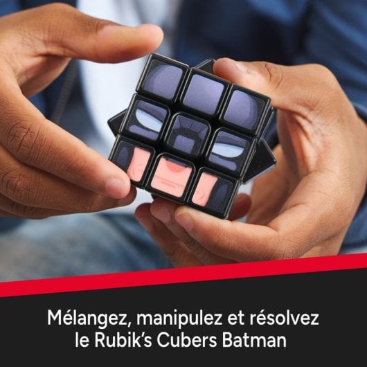 Cubo Rubik 3x3 Spin Master Batman avec Oreilles et Support