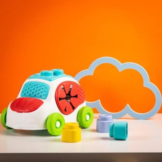 Brinquedo Clementoni Clemmy Carro Sensorial 8 Blocos Laváveis