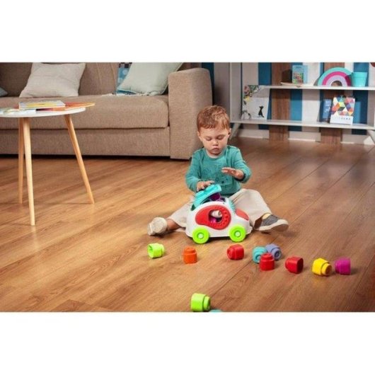 Brinquedo Clementoni Clemmy Carro Sensorial 8 Blocos Laváveis