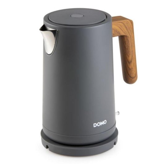 Wasserkocher Domo DO9268WK 1,7 L Grau Matt Mit Griff Holzoptik