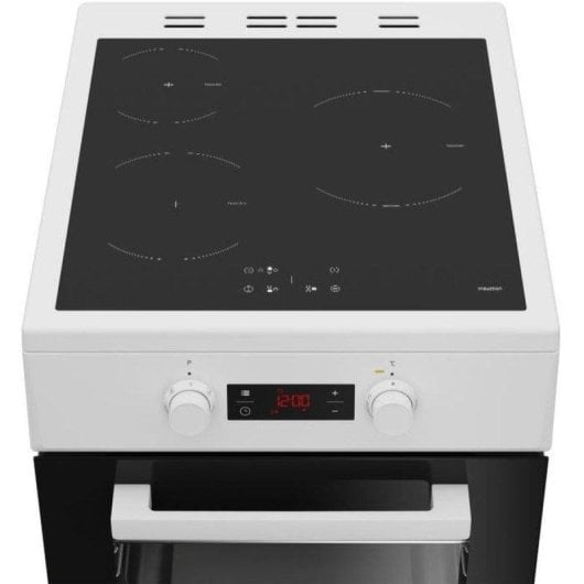 Cuisinière Beko FSM58301WC Induction 3 Zones Four Multifonction 60 L