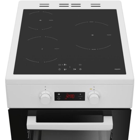 Cuisinière Beko FSM58301WC Induction 3 Zones Four Multifonction 60 L