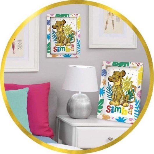 Kit pintura diamante Lansay Simba O Rey Leao – Pailettes multicolor