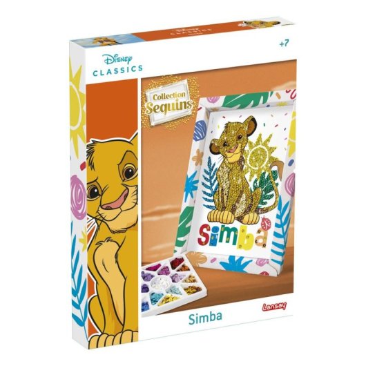 Kit pintura diamante Lansay Simba O Rey Leao – Pailettes multicolor