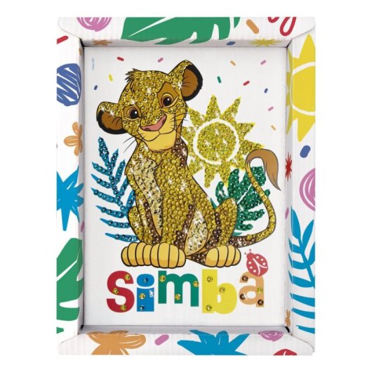 Kit pintura diamante Lansay Simba O Rey Leao – Pailettes multicolor