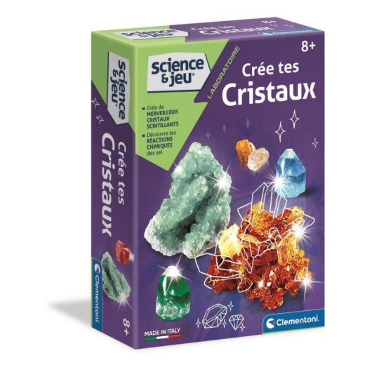 Kit de Ciência Clementoni Create Your Crystals - Cultive Cristais
