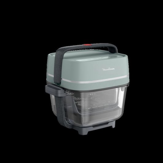Friggitrice ad Aria Moulinex Crisp & Go FY7014E0 Vetro 5,2L 1700W Doppio