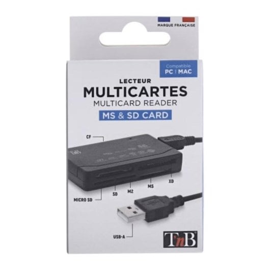 Speicherkartenleser TnB READERSD USB 2.0 480 Mbps Schwarz