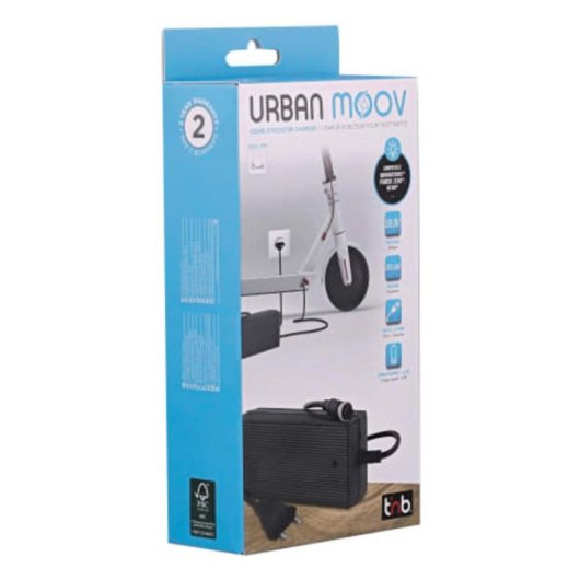 Chargeur TnB UMCHARGER3 58.8V pour Trottinette Électrique Noir