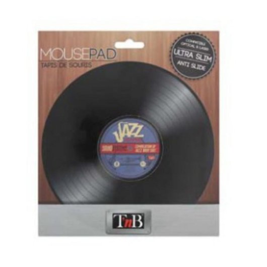 Tappetino mouse TnB TSVINYLE2 vinile 18x18 cm nero compatto