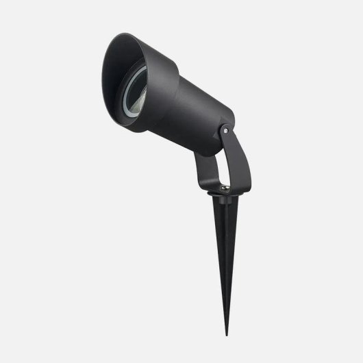 Pincho de exterior FABRILAMP Clavos Policarbonato Negro IP65 GU10