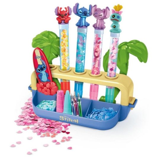 Kit Manualidades Clementoni IDEA Fábrica de Bolígrafos Stitch Multicolor