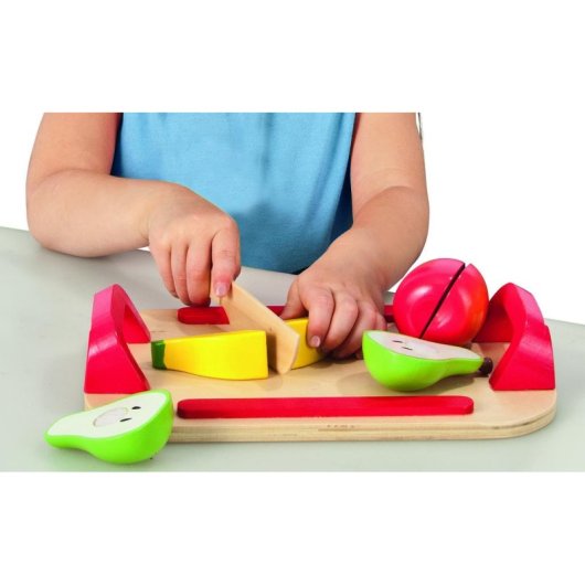 Planche à découper fruits en bois EICHHORN Jeu cuisine enfant