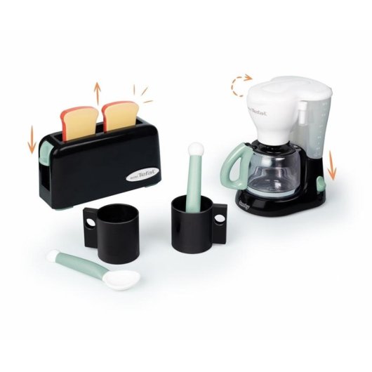 Jeu de Rôle Petit Déjeuner Smoby Tefal Répliques Réalistes 3-6 Ans