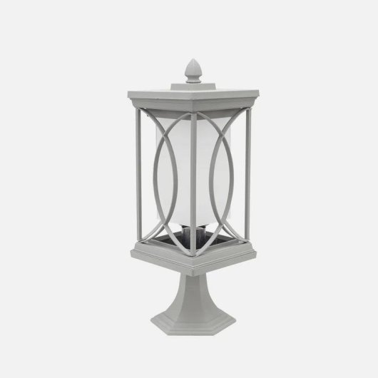 Applique esterno FABRILAMP Garden Argento 39x16x16 cm E27 IP23