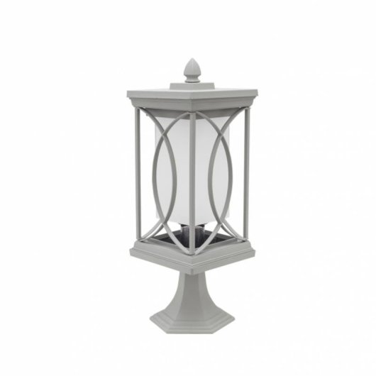 Applique esterno FABRILAMP Garden Argento 39x16x16 cm E27 IP23
