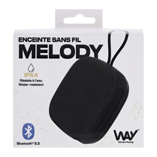 Altoparlanti TnB Melody Bluetooth 3W Nero con Bluetooth 5.3 e IP4X