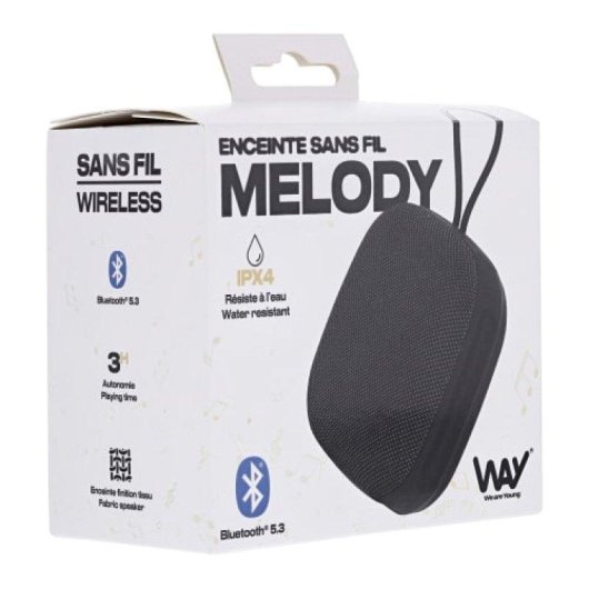 Altoparlanti TnB Melody Bluetooth 3W Nero con Bluetooth 5.3 e IP4X