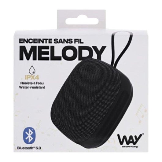 Altoparlanti TnB Melody Bluetooth 3W Nero con Bluetooth 5.3 e IP4X