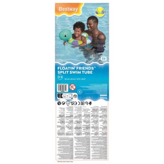 Flotador animaux Bestway Floatin' Friends Multicolore 3-6 ans