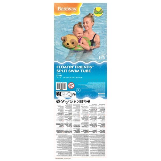 Flotador animaux Bestway Floatin' Friends Multicolore 3-6 ans