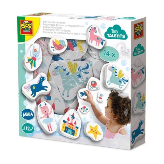 Figurine de bain SES Creative Tiny Talents 14 pièces multicolores