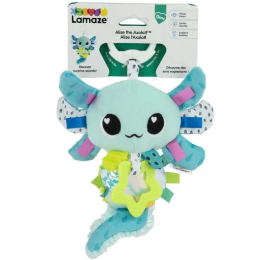 Jouet sensoriel suspendu Lamaze LC27497 Multicolore avec clip et suceur