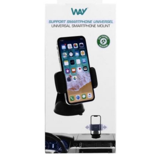 Support TnB WVENT Ventouse Noir Voiture
