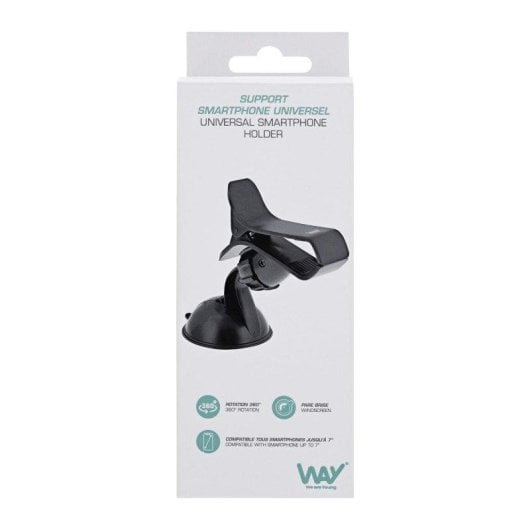 Supporto ventosa auto TnB WCLIP 7" Nero
