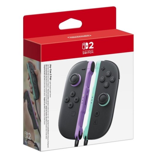 Mando Nintendo Joy-Con 2 Negro Púrpura Verde Bluetooth Nintendo Switch 2