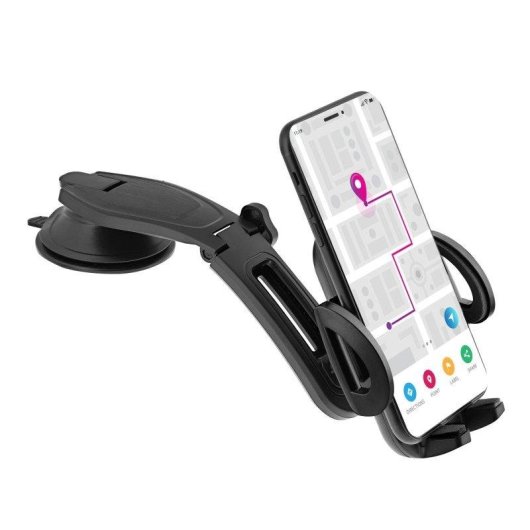 TnB WDASH Smartphonehouder voor Dashboard, Zwart