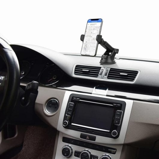 Soporte Activo para Móvil TnB UHOLDPRO Coche Negro 360°