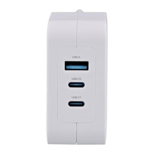 Chargeur GaN 100W TnB CHNBTINY100 USB-C USB-A Blanc