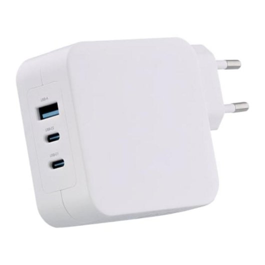 Chargeur GaN 100W TnB CHNBTINY100 USB-C USB-A Blanc
