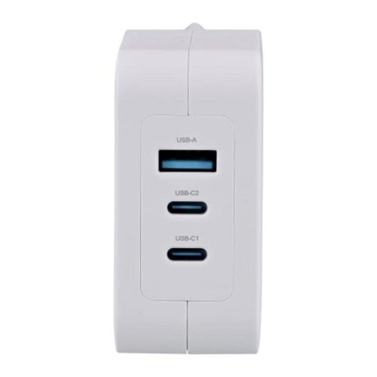 Chargeur GaN 100W TnB CHNBTINY100 USB-C USB-A Blanc