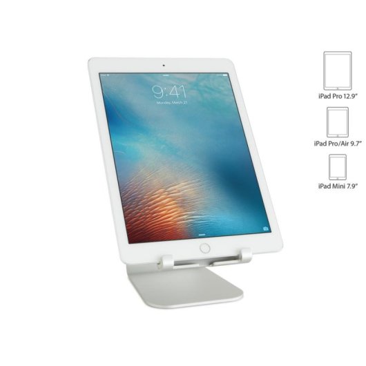 Support tablette Rain Design mStand aluminium argent 13 pouces