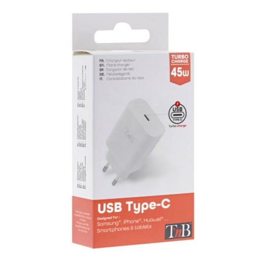 Chargeur mural TnB CHPD45W USB-C 45W Universel