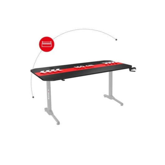 Mesa Gaming Huzaro Hero 4.7 160cm Fibra de Carbono Mate Ergonomica
