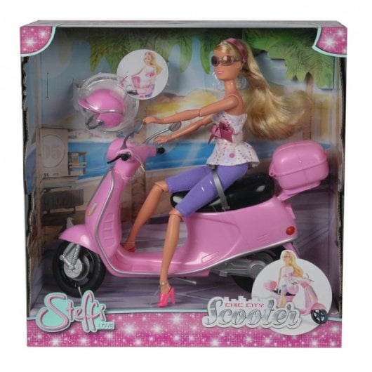 Muñeca DICKIE TOYS Steffi Love Chic City Scooter 32,5 cm