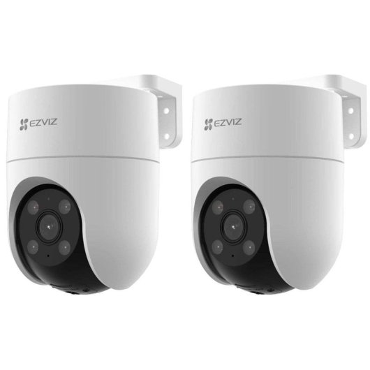 Pack 2x Cámaras IP EZVIZ H8C WIFI con Movimiento Horizontal y Vertical 1080p