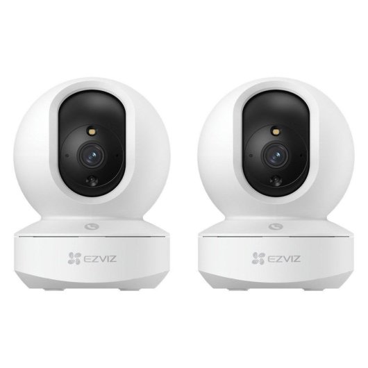 Pack 2x Cámaras de Seguridad EZVIZ TY1 3MP Interior Rotativa 2K WiFi Blanca